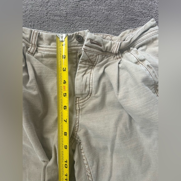 Free People Khaki Utility Pants | Button Fly Workwear Straight Leg | Size 25 - Picture 8 of 9
